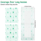 Wanmu 14 Pcs Long Waterproof Bandage, Incision Bandages for Large Wounds, Adheisve Shower Protector Island Dressing Pad Bordered