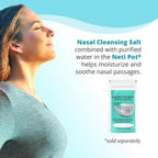 ANCIENT SECRETS Pure Cleansing Salt, Non-Iodized, 2-Pack - for Use with Ceramic or Travel Neti Pot, 8 Oz Ea