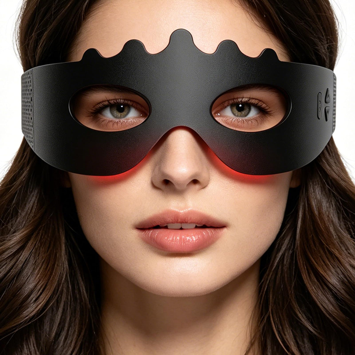 Red Light Therapy Eye Mask,Red Light Therapy for Dark Circles,Puffiness,Fine Lines & Eye Bags,Auto Timer,4 Vibration Massage Lev