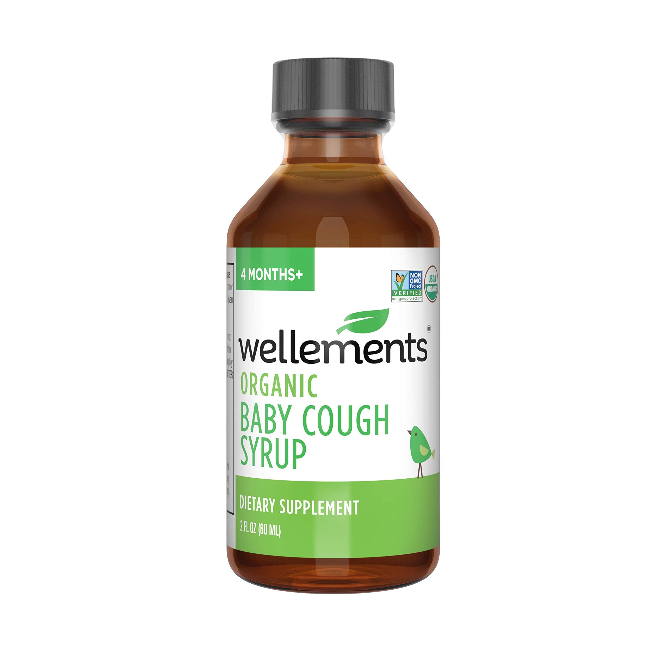 Wellements Organic Baby Cough Syrup Day & Night Value Combo Pack | Daytime & Nighttime Baby Cough Relief, Calms Dry Throats * US