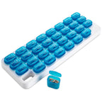 Monthly Pill Organizer - 31 Day Pill Organizer with Large Removable Medication Pods, Portable Pill Case Box and Holder for Daily