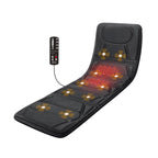 CooCoCo Massage Mat with Heat, Massage Pad with 10 Vibration Motors, Full Body Massager for Neck and Back, Bed Massager for Shou