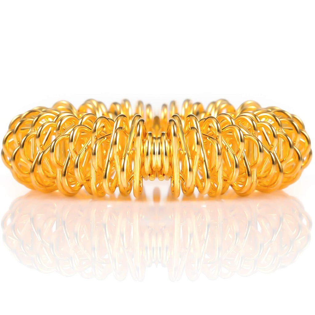 12 Pieces Spiky Sensory Finger Rings, Spiky Finger Ring/Acupressure Ring Set for Teens, Adults, Silent Stress Reducer and Massag