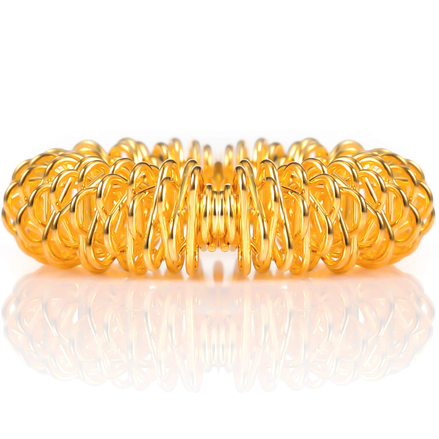 12 Pieces Spiky Sensory Finger Rings, Spiky Finger Ring/Acupressure Ring Set for Teens, Adults, Silent Stress Reducer and Massag