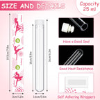 Copkim 38 Pcs Tampon Flask Set Included Tube Flasks Containers for Women Tampon Reusable Wrappers Funnels for Cruise Event(Sport