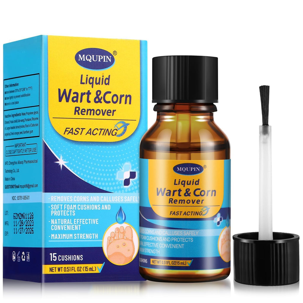 ENERIDEA Wart & Corn Remover Liquid with Salicylic Acid, Fast Acting Wart Removal for Plantar Wart, Flat Wart, Common Wart, Corn