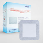 Areza Medical - Bordered Gauze Island Dressing - Wound Dressing - Latex Free - sterile - 6 x 6 - 60 per Box