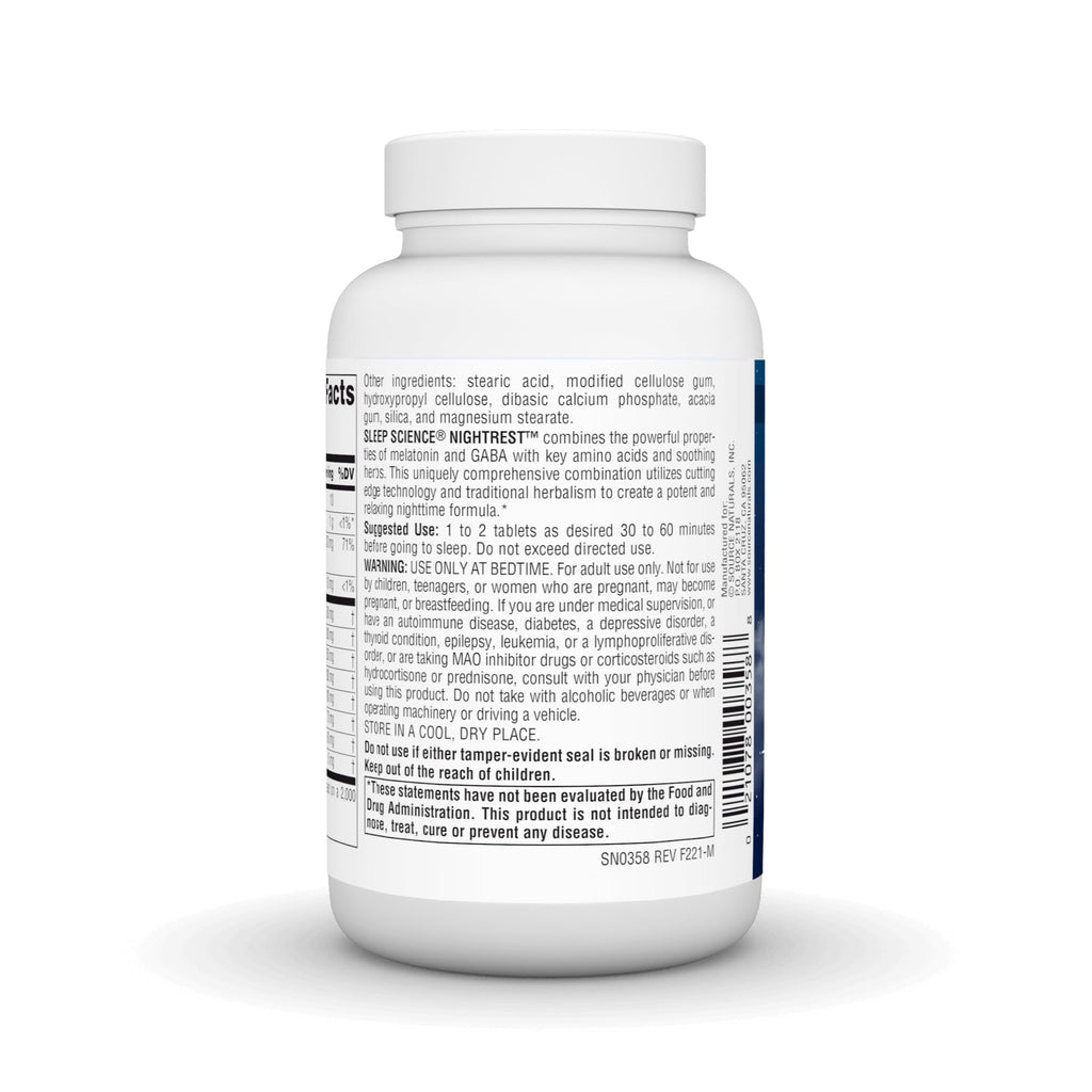 Source Naturals Sleep Science NightRest with Melatonin - BioAligned MultiNutrient & Herb Complex, for Rest & Relaxation Support*