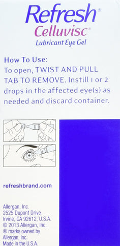 Refresh Celluvisc Lubricant Eye Gel Single-use Containers 30 Ea
