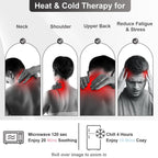 SuzziPad Neck Heating Pad Microwavable for Discomfort Reduction, Shoulder Heated Pads for Chronic Necks Fatigue, Reduce Muscle T