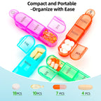 Monthly Pill Organizer, 31 Day Pill Dispenser 3 Times a Day with Small Pill Box, 4 Week Pill Container for Vitamins, Fish Oil, S
