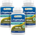 Best Naturals L-Tryptophan 500 mg 60 Capsules (60 Count (Pack of 3))