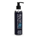 Healthy Vibes Black Label Silicone Personal Lubricant, 8 oz - Long Lasting, Easy to Clean, Water Resistant, Safe for Most Skin Types, Clear