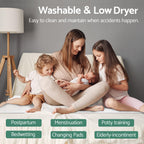 CoolShields Waterproof Bed Pads Incontinence 60 x 36 (Queen) Washable Reusable Mattress Protector Bedwetting Pad for Kids, Adult