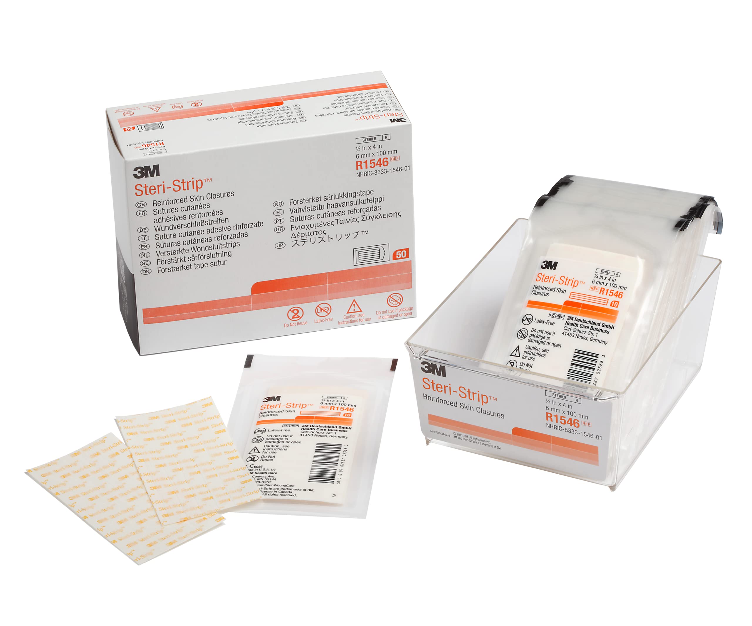 Minnesota 3M Healthcare Steri-Strip 1/4 x 4, Reinforced Category: Specialty Dressings Woundcare Products (10 Strips)