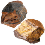 NUKAYAI 2Pcs Tiger Eye 1.8-2.2 Large Raw Crystals Stones Rough Rocks Tiger Eye Stone Healing Crystal for Wicca Reiki Wrapping DI