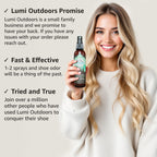 Lumi Outdoors Natural Shoe Deodorizer & Foot Odor Elimination Spray - Shoe Spray for Smelly Shoes - Extra Strength - Eucalyptus