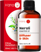 Hana Neroli Essential Oil for Diffuser - 100% Natural Fragrance Neroli Oil for Skin - Neroli Essential Oil for Aromatherapy, Soa
