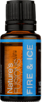 Natures Fusions Fire & Ice Warming and Cooling Essential Oil Blend, 100% Pure and Natural Essential Oil for Muscles, Massage, an