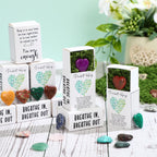 Motipuns 60 Sets Pocket Hug Token Bulk Heart Natural Stones Heart Emotional Support Inspirational Bulk Gifts Positive Thank You