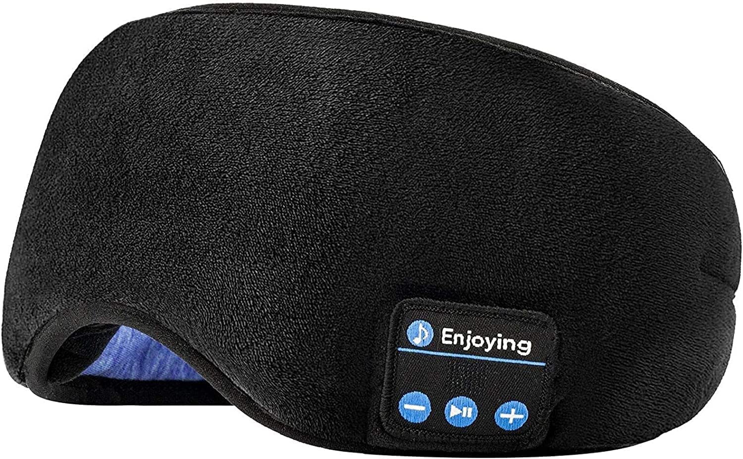 Adrohai Fabric Wireless Sleep Mask With Bluetooth Sleep Headphones Music Travel Sleeping Headset Music Sleep Eye Mask Travel Sle
