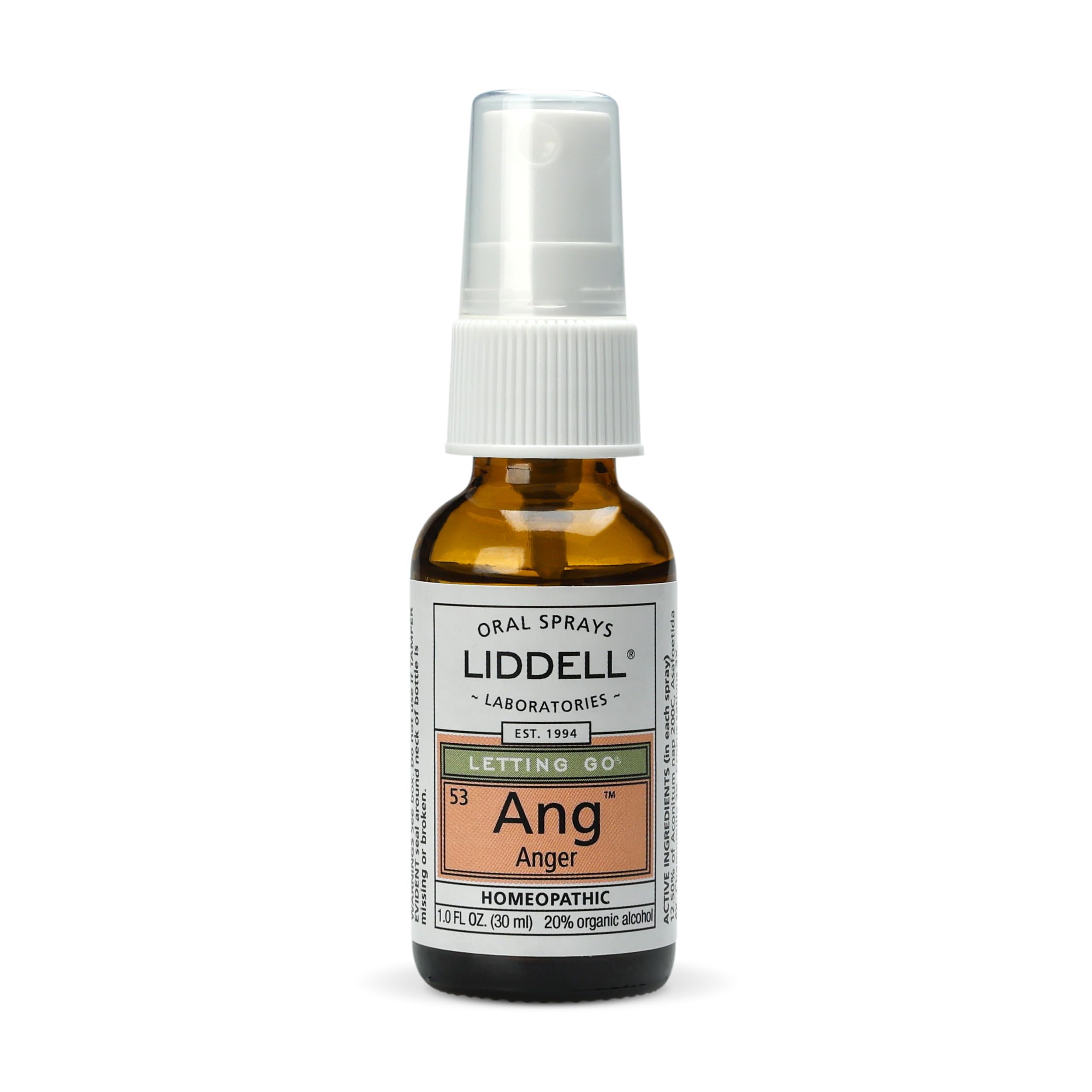 Liddell Homeopathic Letting Spray, Go Anger, 1 Fluid Ounce