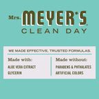 MRS. MEYER S CLEAN DAY Antibacterial Hand Sanitizer Spray, Travel Size, Removes 99.9% of Bacteria, Basil, 2 oz - Pack of 4