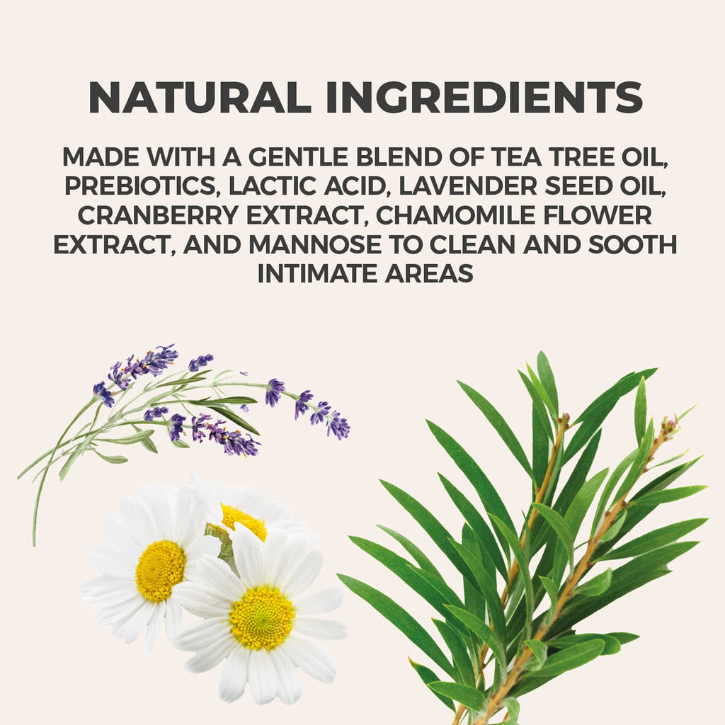 NewLife Naturals Daily Feminine Wash for pH Balance and Odor Control for Feminine Hygiene Intimate Wash for Women - With Prebiot