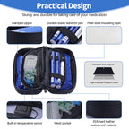 HIMDUZE Insulin Cooler Travel Case TSA Approved Refrigerated Medicine Cooler for Travel w/Thermometer Temperature Display Diabet