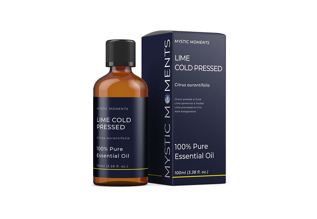 Mystic Moments | Lime Cold Pressed Essential Oil 100ml - Pure & Natural Oil for Diffusers, Aromatherapy & Massage Blends Vegan G