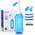 MAOEVER Neti Pot Sinus Rinse Nasal Wash 300ML Neti-Pot with 30 Nasal Wash Salt Packets and Sticker Thermometer Nose Cleaner Wash