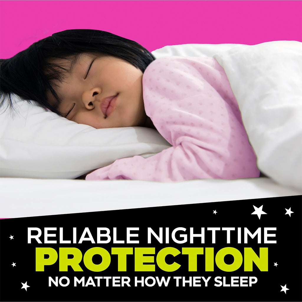 Ninjamas Girls Bedwetting Nighttime Underwear, Size L (64-95+ lbs), 34 Count, Overnight Protection, Ultra Absorbent, Hypoallerge