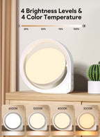 MediAcous Light Therapy Lamp, UV-Free 11000Lux Therapy Light, Happy Lamps with 4 Brightness Levels & Color Temperature & Timer,