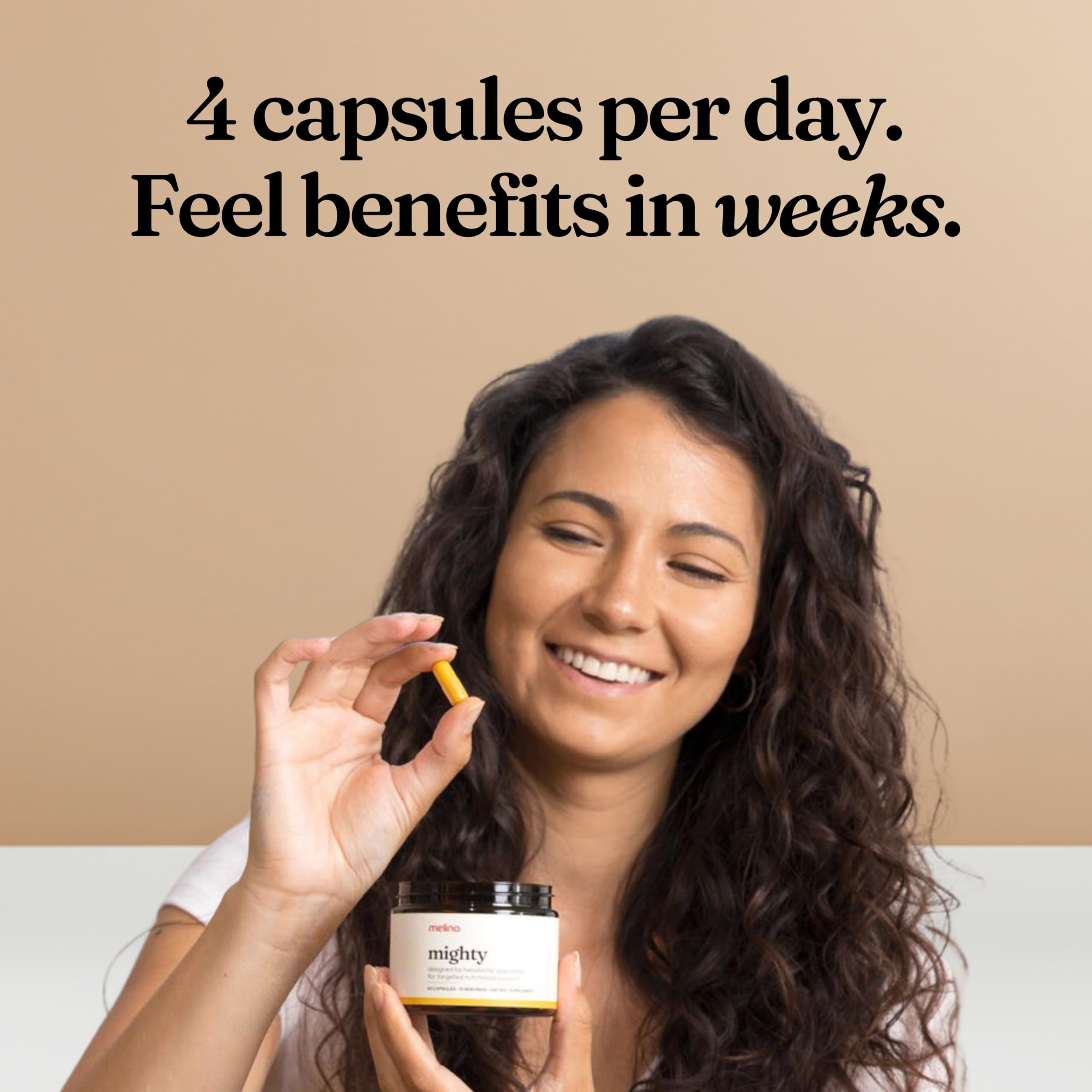 Melina Mighty Natural Migraine Relief Supplement - Magnesium, B2 Riboflavin 400mg, Feverfew, CoQ-10, ALCAR to Strengthen Migrain