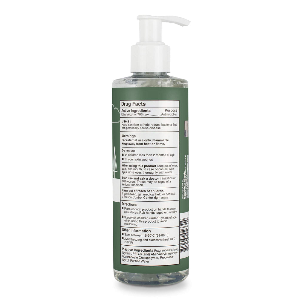Happy Little Camper Hand Sanitizer with Lemon Zest Scent - Moisturizing Gel with Vitamin E & Antimicrobial Formula- Contains 70%