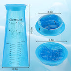 Nuanchu 100 Pcs Emesis Barf Bags Disposable Vomit Portable Puke Nausea Bags Motion Sickness for Car Airplane Travel Emesis, Vomi