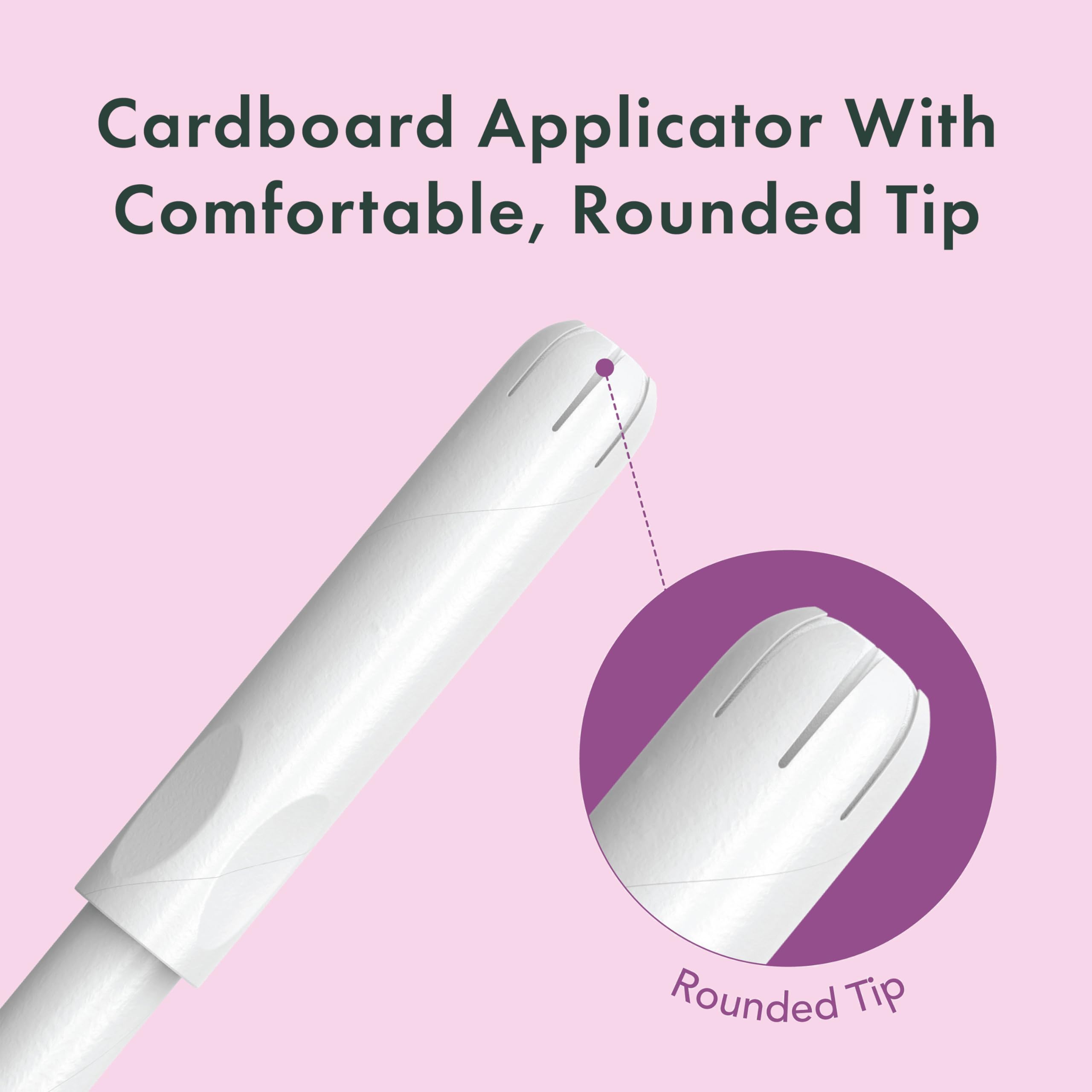 Rael Tampons, Cardboard Applicator Made with Organic Cotton - Tampons Multipack, Regular and Super Absorbency, Unscented, Upgrad