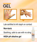 Spencers Gel Alkaline Formula (4 oz) - lab-Certified to Kill Staph aureus on Skin Contact