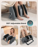 Snailax Shiatsu Foot Massager with Heat, Foot Calf Massager for Plantar Fasciitis, Deep Kneading Rolling Compression, Leg Massag