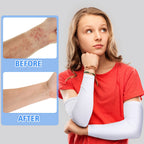 Eurzom 8 Pairs Eczema Sleeve for Adult Teens Eczema Psoriasis Unisex Arm Leg Sleeve for Women Men UV Protection Sleeves(Small)