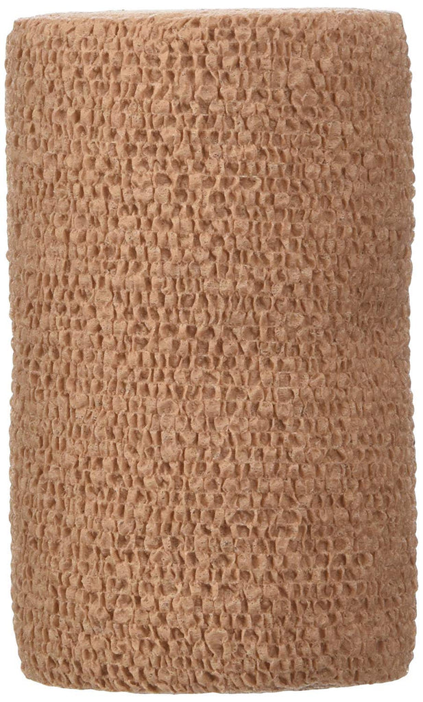 Coban 76816 3M Self-Adherent Wrap, Single, Tan, 4'' x 5 Yards Size