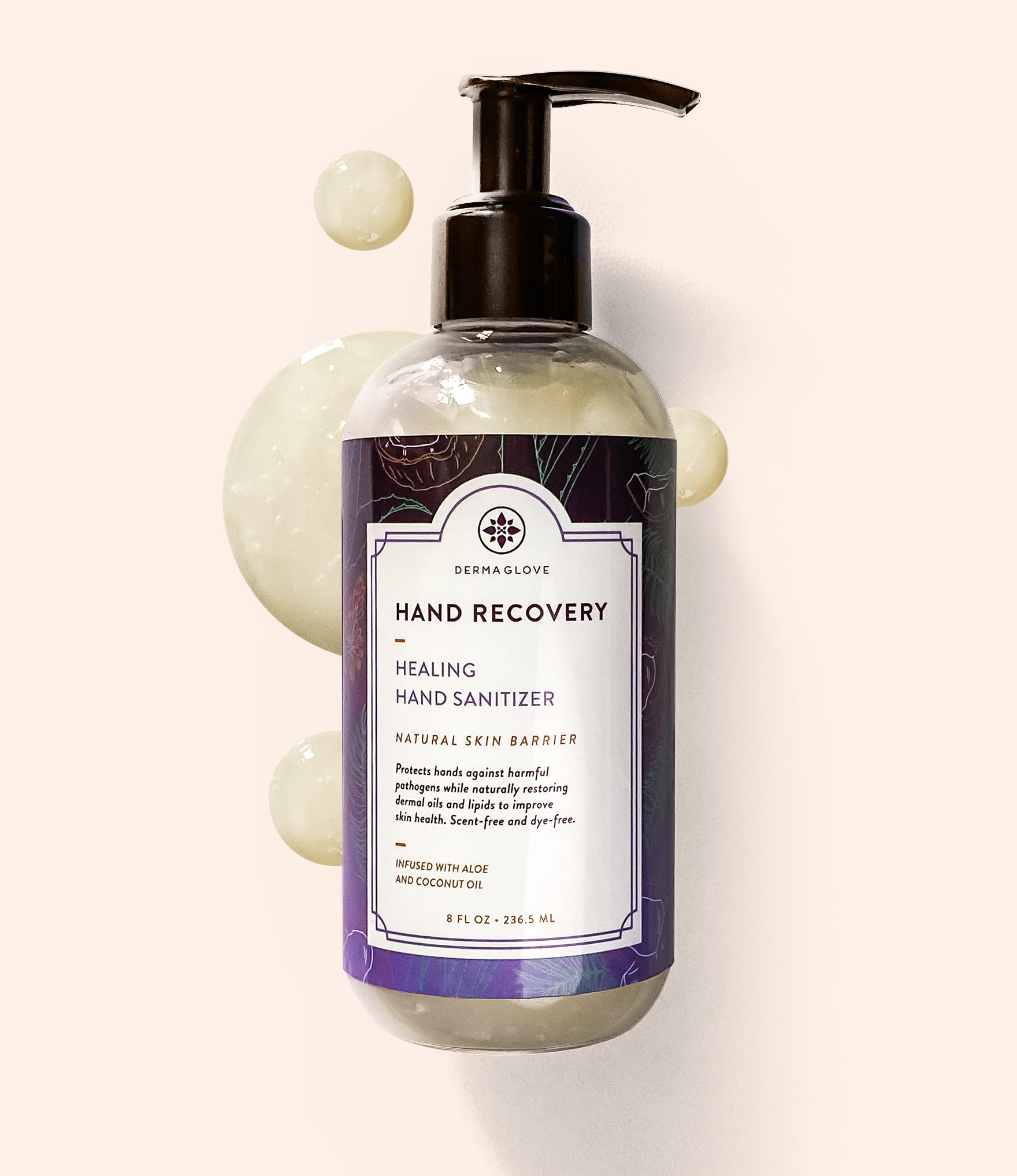 DERMAGLOVE HAND RECOVERY- FDA-Registered Moisturizing Gel Sanitizer That Protects Skin - Formulated With Vitamins A, C & E - Uns