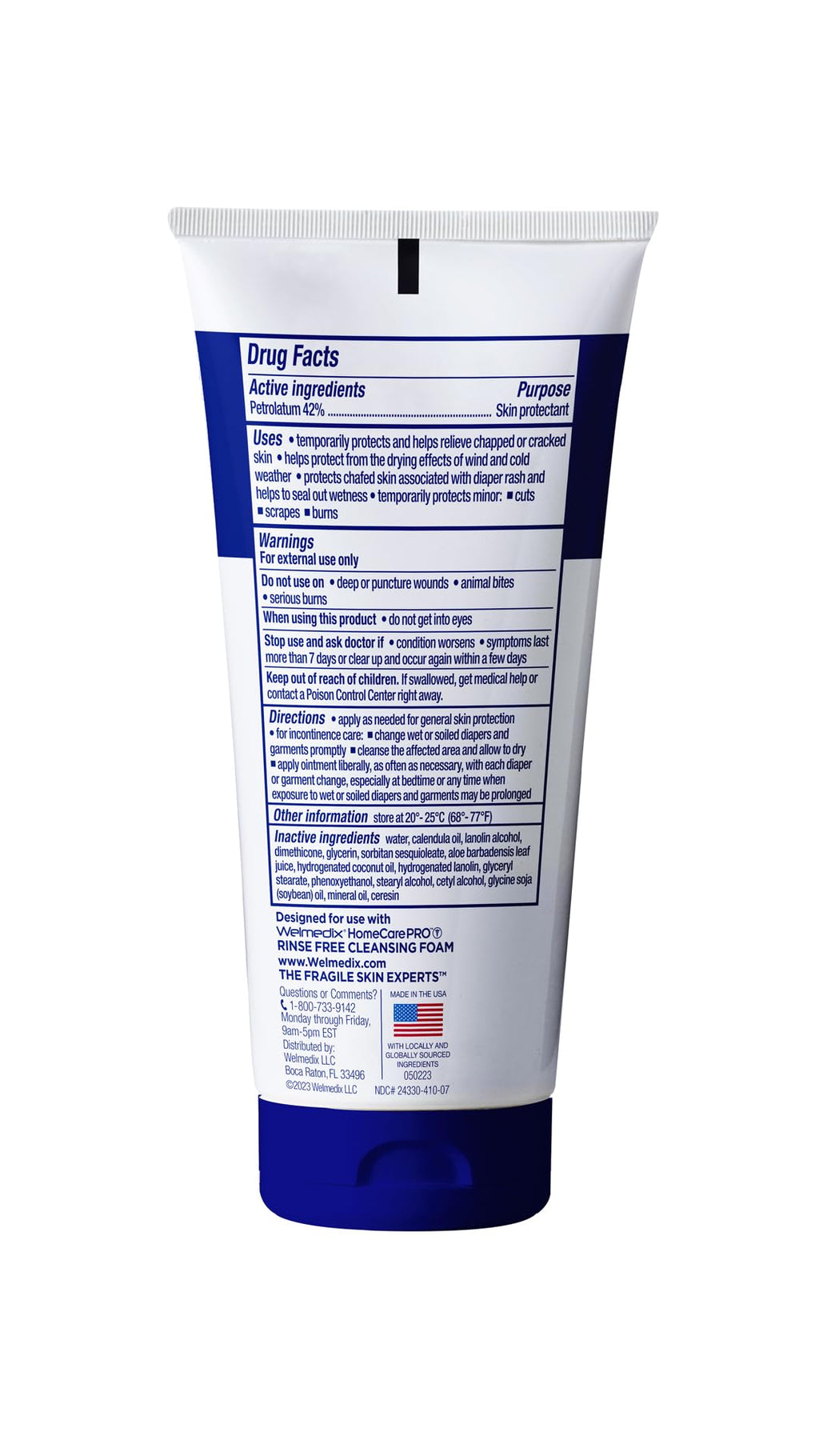 Welmedix Fragile Skin Protective Ointment | Hospital Grade Healing Ointment, Barrier Cream & Skin Protectant w/Calendula for Tre
