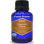 Organic, Clove Oil, Food Grade, for Teeth and Gums, Tooth Aches - 100% Pure, Clove, Bud, Essential, Oil, by Zongle Therapeutics,