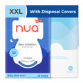Nua All Night Comfort Sanitary Pads | Pack Of 10 (Xl++ 320Mm) | Twin Layer Protection | 50% Wider Back And Anti Stain Wings | Up