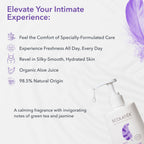Feminine Wash Sensitive with Almond Oil & Olive Extract - 98.5% Natural, Vegan, pH 5.2 Balanced vaginal wash for woman Dry & Sen