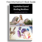 Sugandha Wellness Lepidolite Healing Crystal Necklace - Stress Relief & Clarity. Inner Peace & Calm. Mood Stabilizer. Jewelry Gi