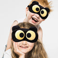 2 Pieces Eye Sleep Mask Funny Cover Eye Blindfold for Women Men Kids, 100% Blackout Sleeping Mask with Adjustable Strap, Sleepin