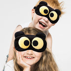 2 Pieces Eye Sleep Mask Funny Cover Eye Blindfold for Women Men Kids, 100% Blackout Sleeping Mask with Adjustable Strap, Sleepin