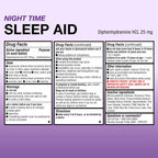 Puregen Labs Sleep Aid Caplets, Diphenhydramine HCl 25mg - 220 Count | Supports Deeper, Restful Sleeping, Non Habit-Forming | Ma